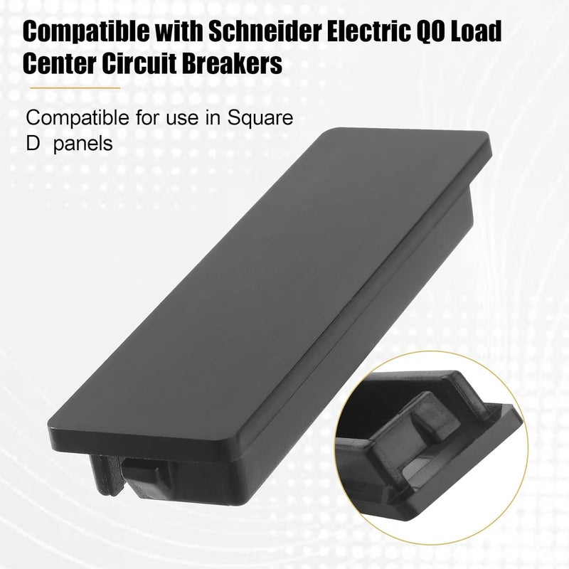 Pongle Square Breaker Panel Cover for Schneider Electric Square D QO Filler Plates Breaker Filler Plate (Comes with Breaker Box Label) 10 Pack - Image 4